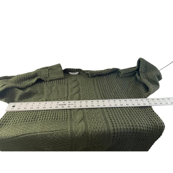 Time and Tru Womens XXL Green Sweater Knit Classic - Picture 3 of 10